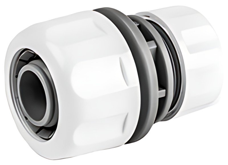 Bradas Connecteur de tuyau WHITE LINE, 1" sur 3/4", blanc