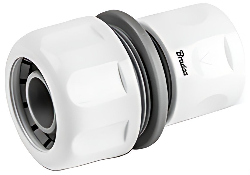 Bradas Raccord de tuyau femelle WHITE LINE, 3/4", blanc
