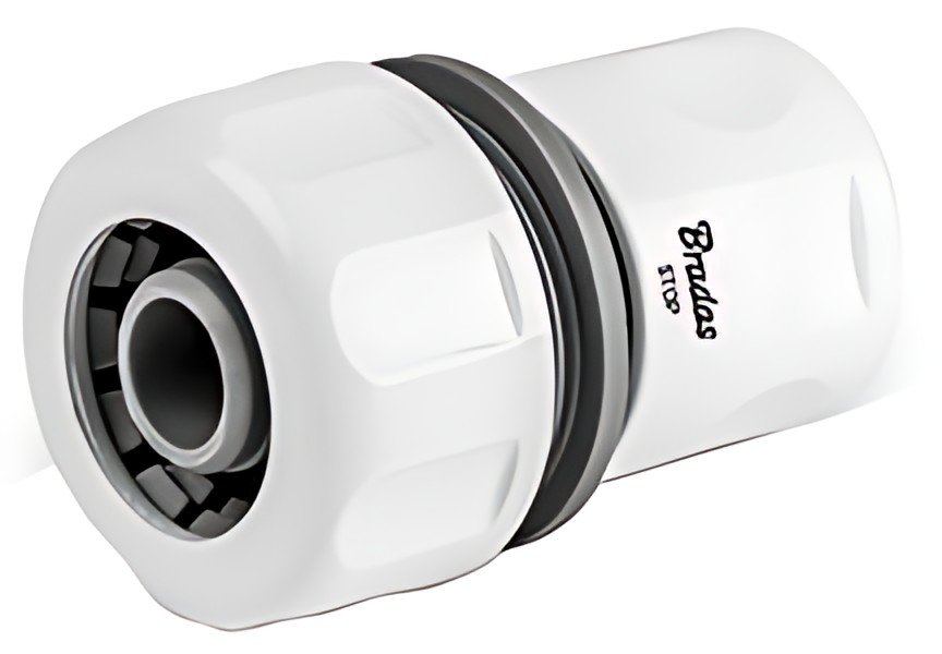 Bradas Raccord de tuyau femelle WHITE LINE, aquastop, 3/4"
