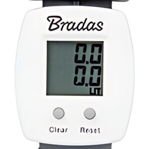 Bradas Débitmètre d'eau numérique WHITE LINE, 3/4", gris/