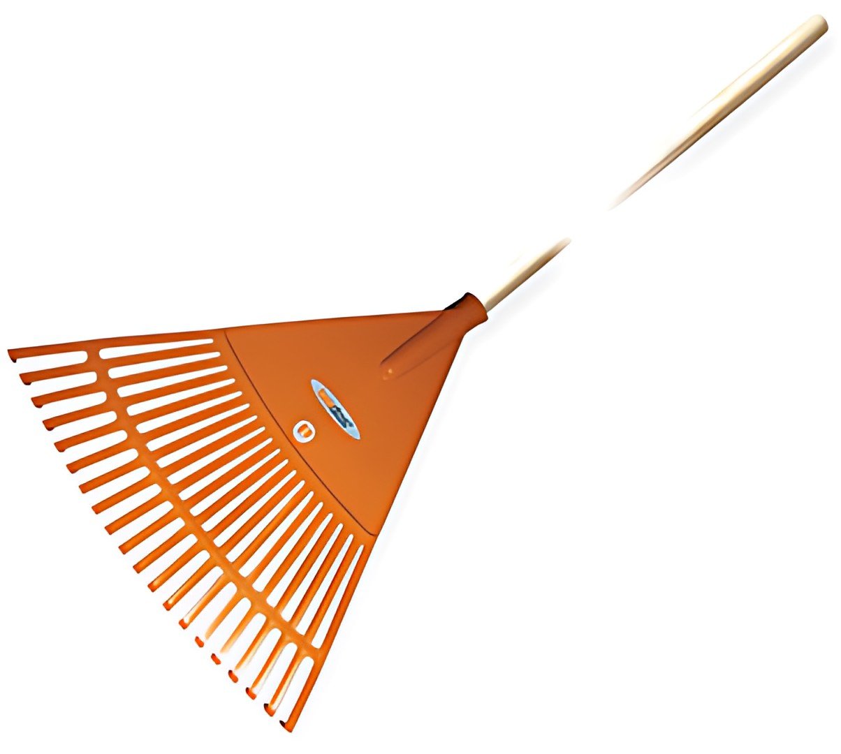 Bradas Balai à feuilles Quick Fit, manche en bois, 20 dents