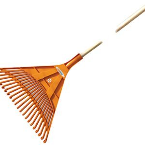 Bradas Balai à feuilles Quick Fit, manche en bois, 22 dents