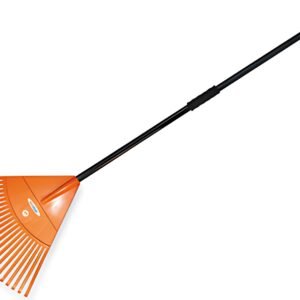 Bradas Balai à feuilles avec manche métallique, 22 dents