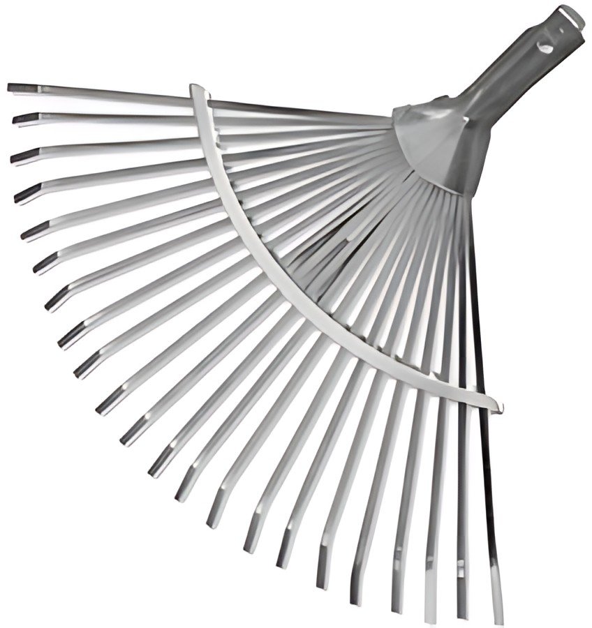 Bradas Balai à feuilles réglable sans manche, en aluminium