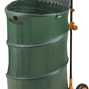 Bradas Chariot ramasse-feuilles multibin, pliable,160 litres