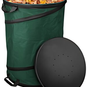 Bradas Sac à végétaux POP UP HARD, 90 litres, vert foncé