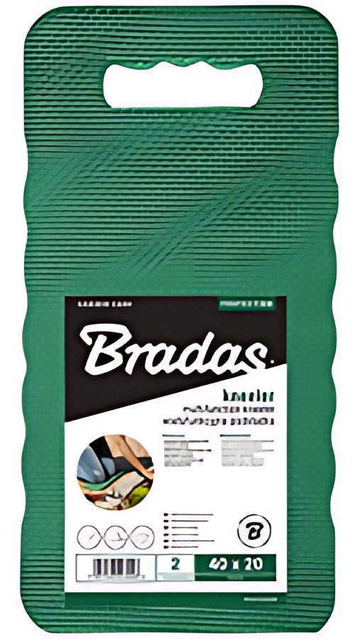 Bradas Planche pour genou, (L)400 x (T)200 x (H)20 mm, vert