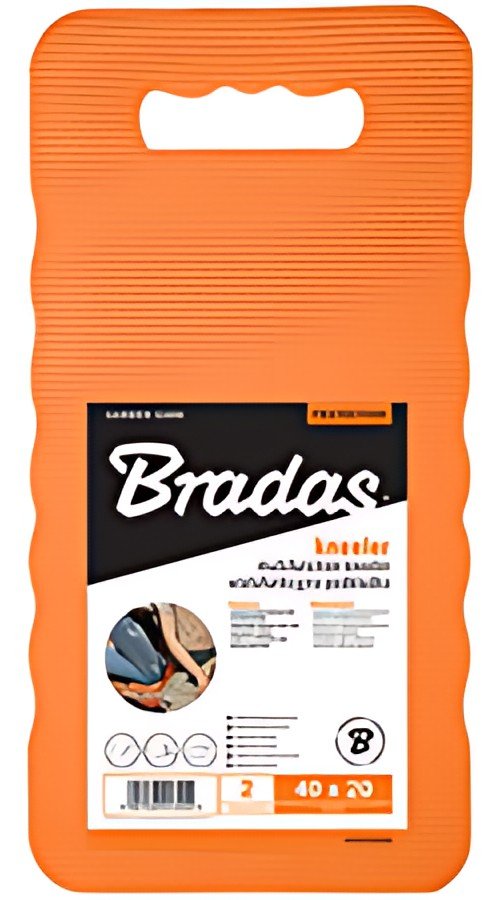 Bradas Planche pour genou, (L)400x(T)200x(H)20mm, orange