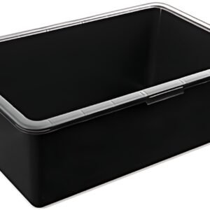 Bradas Auge de maçon, en PVC, 90 litres, noir