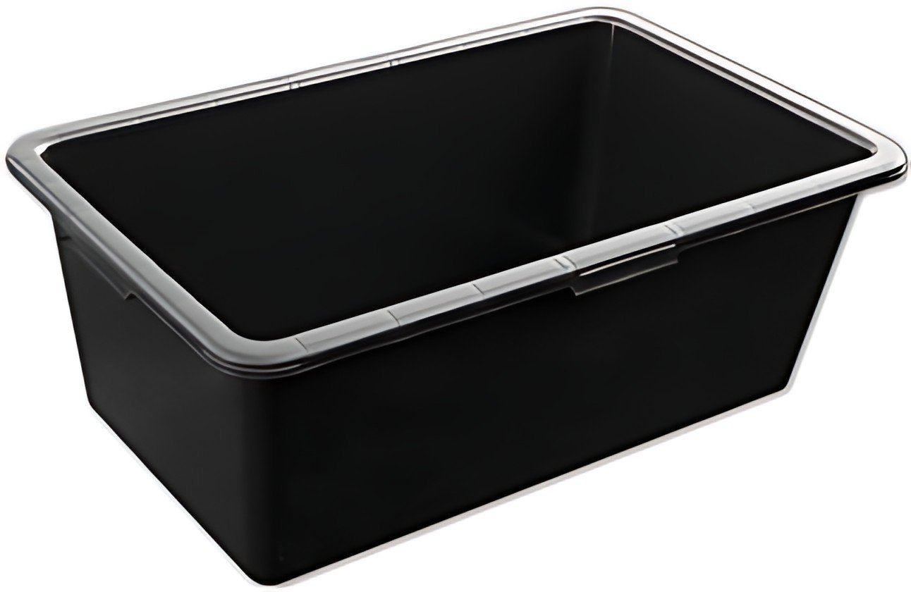 Bradas Auge de maçon, en PVC, 90 litres, noir