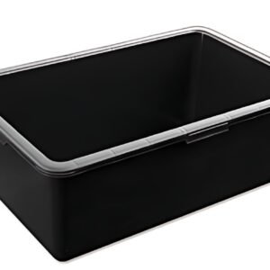 Bradas Auge de maçon, en PVC, 60 litres, noir