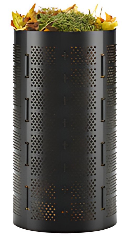 Bradas Poubelle à compost, 180 litres, en HDPE, noir