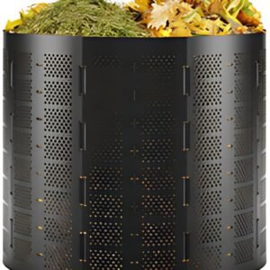 Bradas Poubelle à compost, 800 litres, en HDPE, noir