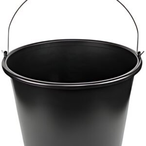 Bradas Seau, 16 litres, PVC, noir