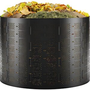 Bradas Poubelle à compost, 1.100 litres, en HDPE, noir