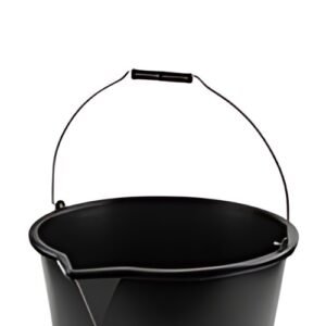 Bradas Seau avec bec verseur, 5 litres, PP, noir