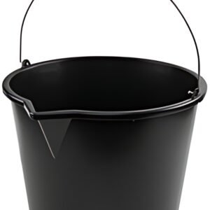 Bradas Seau avec bec verseur, 20 litres, PP, noir