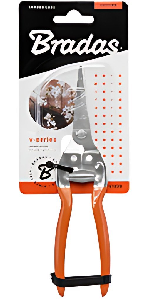 Bradas Sécateur bypass V-SERIES, lame inox droite, orange