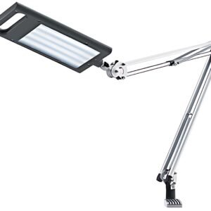 Hansa Lampe de bureau LED 4 Work, socle et pince, anthracite