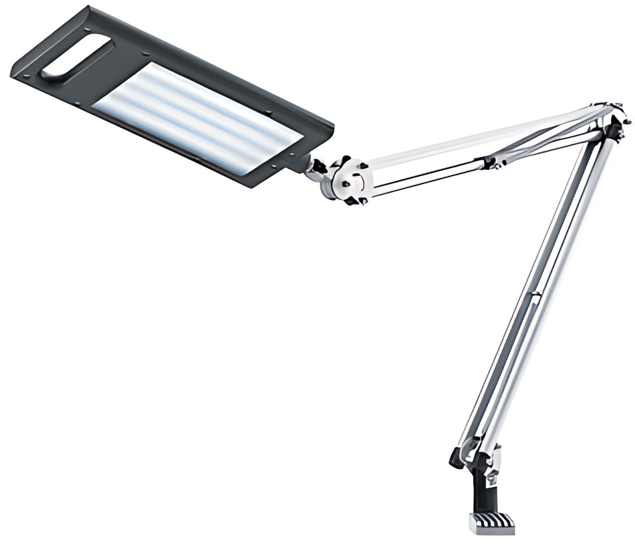 Hansa Lampe de bureau LED 4 Work, socle et pince, anthracite