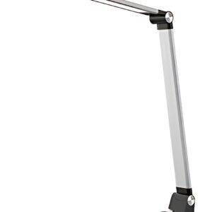 Hansa Lampe de bureau à LED "Breeze", socle, argent brossé