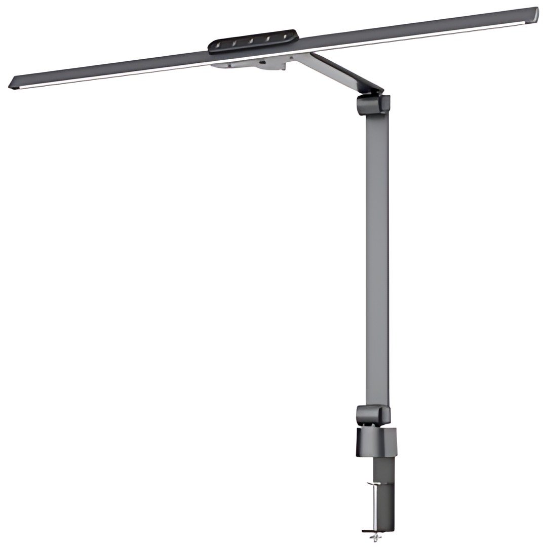 Hansa Lampe de bureau à LED "Flow", avec pince, anthracite
