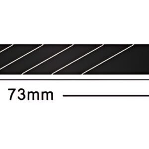 Hansa Lame de rechange, largeur: 9 mm, 30 degrés, noir