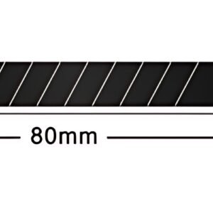 Hansa Lame de rechange, largeur: 9 mm, 60 degrés, noir
