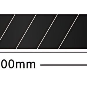 Hansa Lame de rechange, largeur: 18 mm, 60 degrés, noir