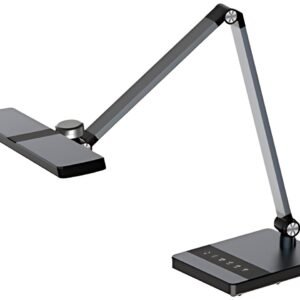 Hansa Lampe de bureau à LED Nimbus, pied, noir
