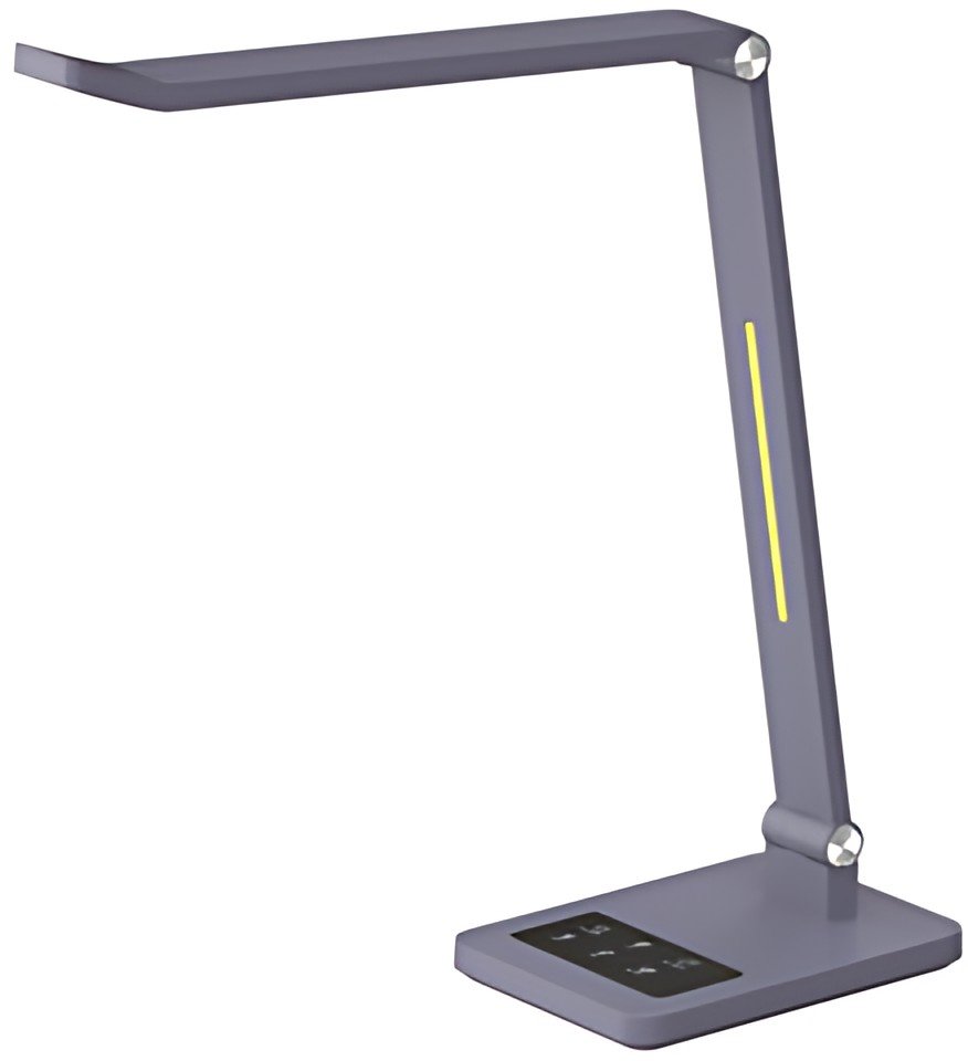 Hansa Lampe de bureau à LED Tide, pied, gris métallisé