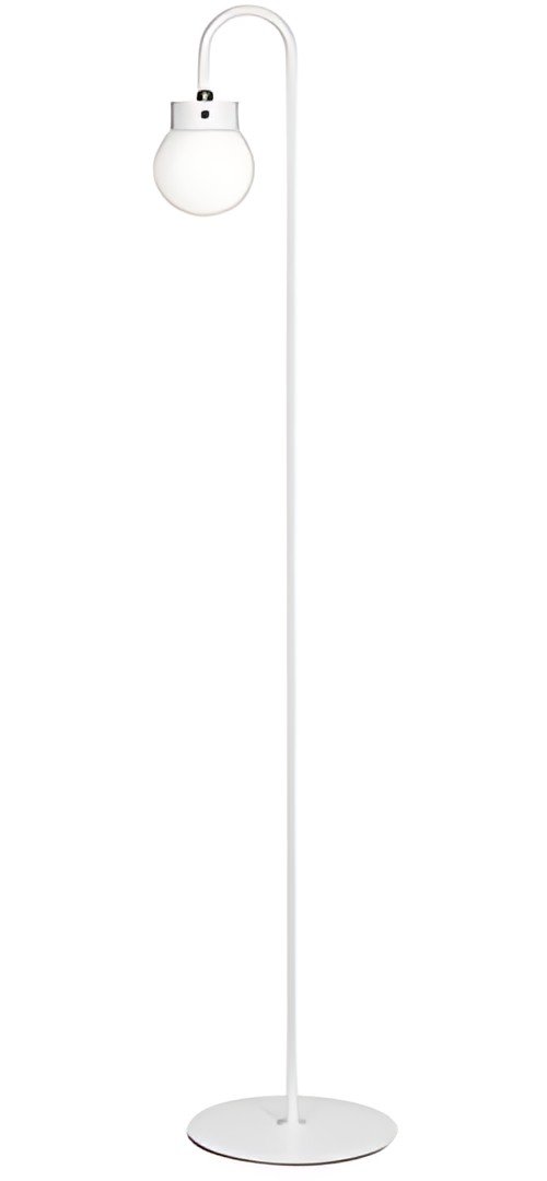 Hansa Lampadaire à LED rechargeable Flare bubble, blanc mat