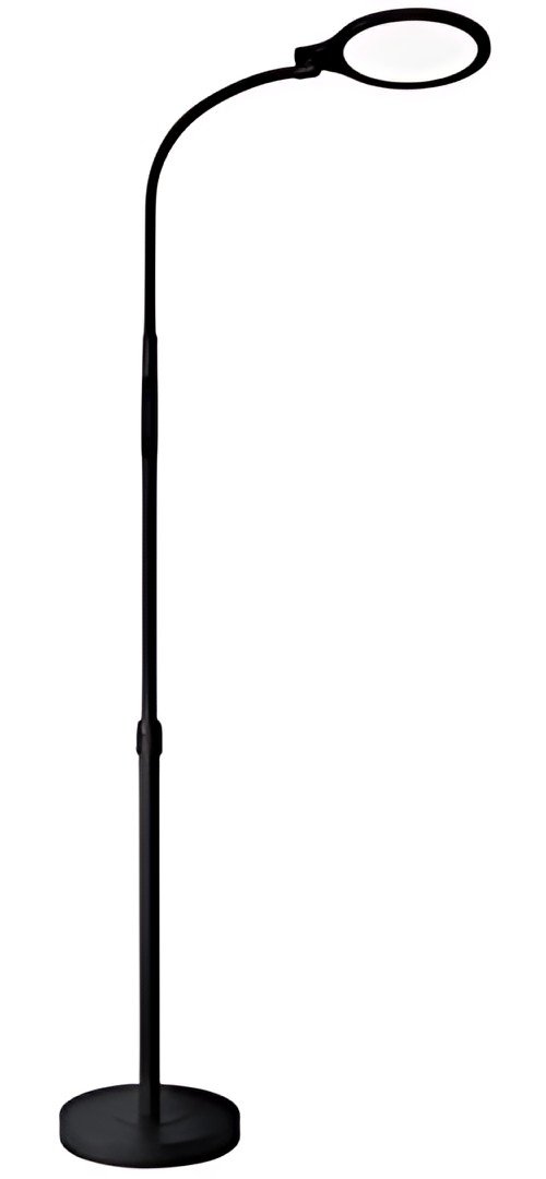 Hansa Lampadaire / Lampe de lecture LED ATRIA, noir mat