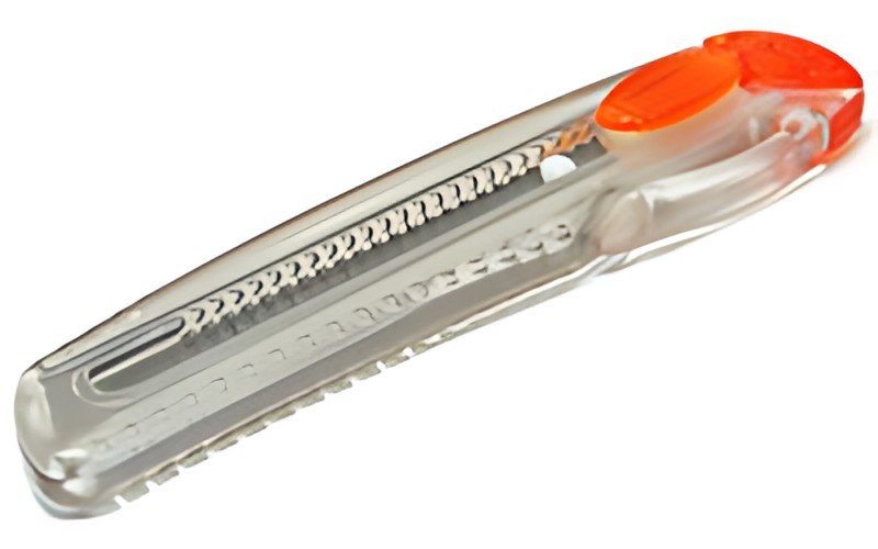 NT Cutter iL-120P, boîtier en plastique, orange-transparent