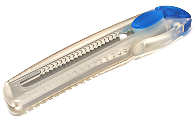 NT Cutter iL-120P, boîtier en plastique, bleu-transparent
