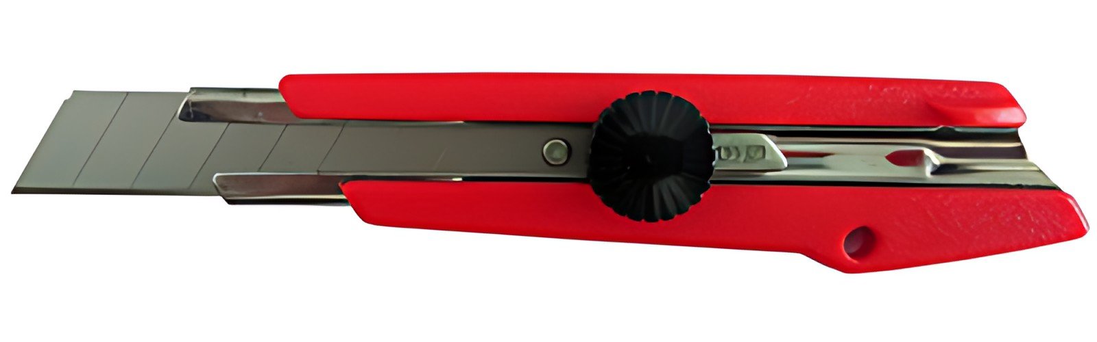 NT Cutter L-500P, boîtier en plastique, 18 mm, rouge