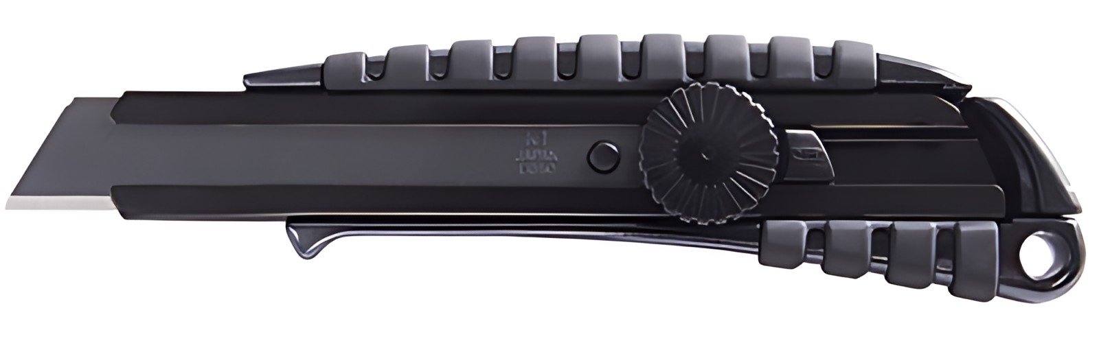 NT Cutter PMGL-EV02, boîtier en aluminium, 18 mm, noir