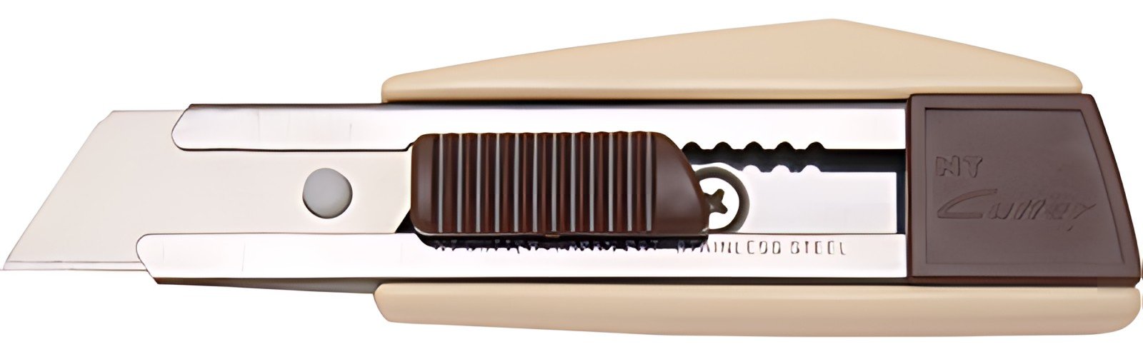 NT Cutter ZL-1P, boîtier en plastique, lame de 18 mm, ivoire