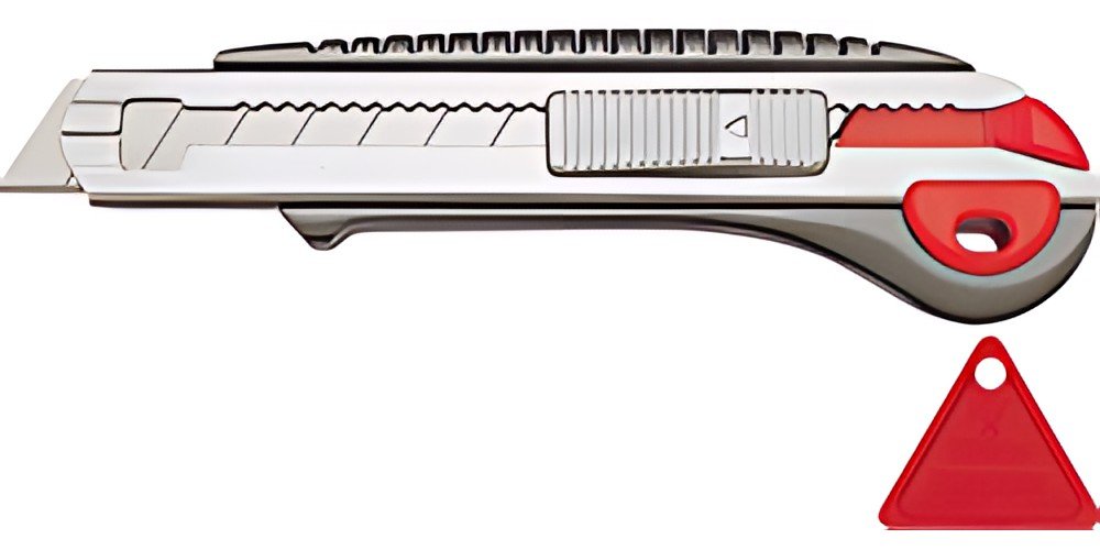 NT Cutter L-2000RP, boîtier en aluminium, 18 mm, anthracite