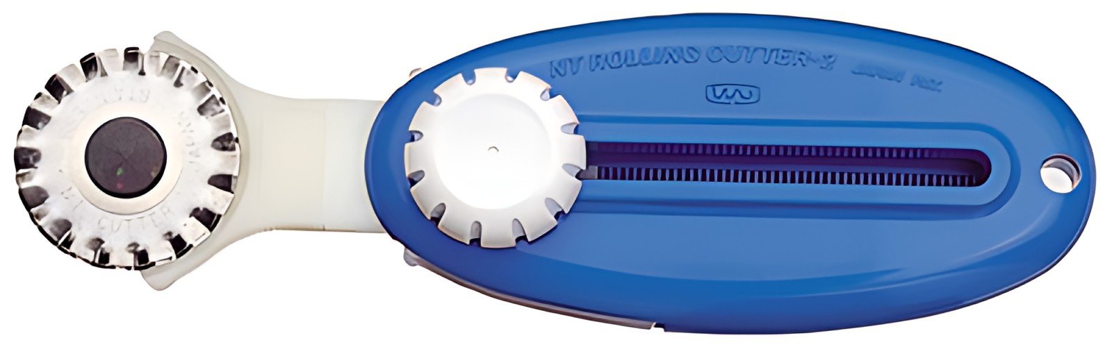 NT Cutter WA-2P, boîtier plastique, pour coupe ondulée, bleu