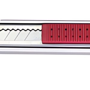 NT Cutter A-1000RP, boîter en aluminium, 9 mm, argent/rouge