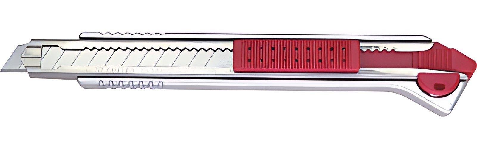 NT Cutter A-1000RP, boîter en aluminium, 9 mm, argent/rouge