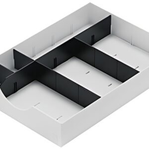 styro Kit de subdivision styrodoc, 2 transversales, noir