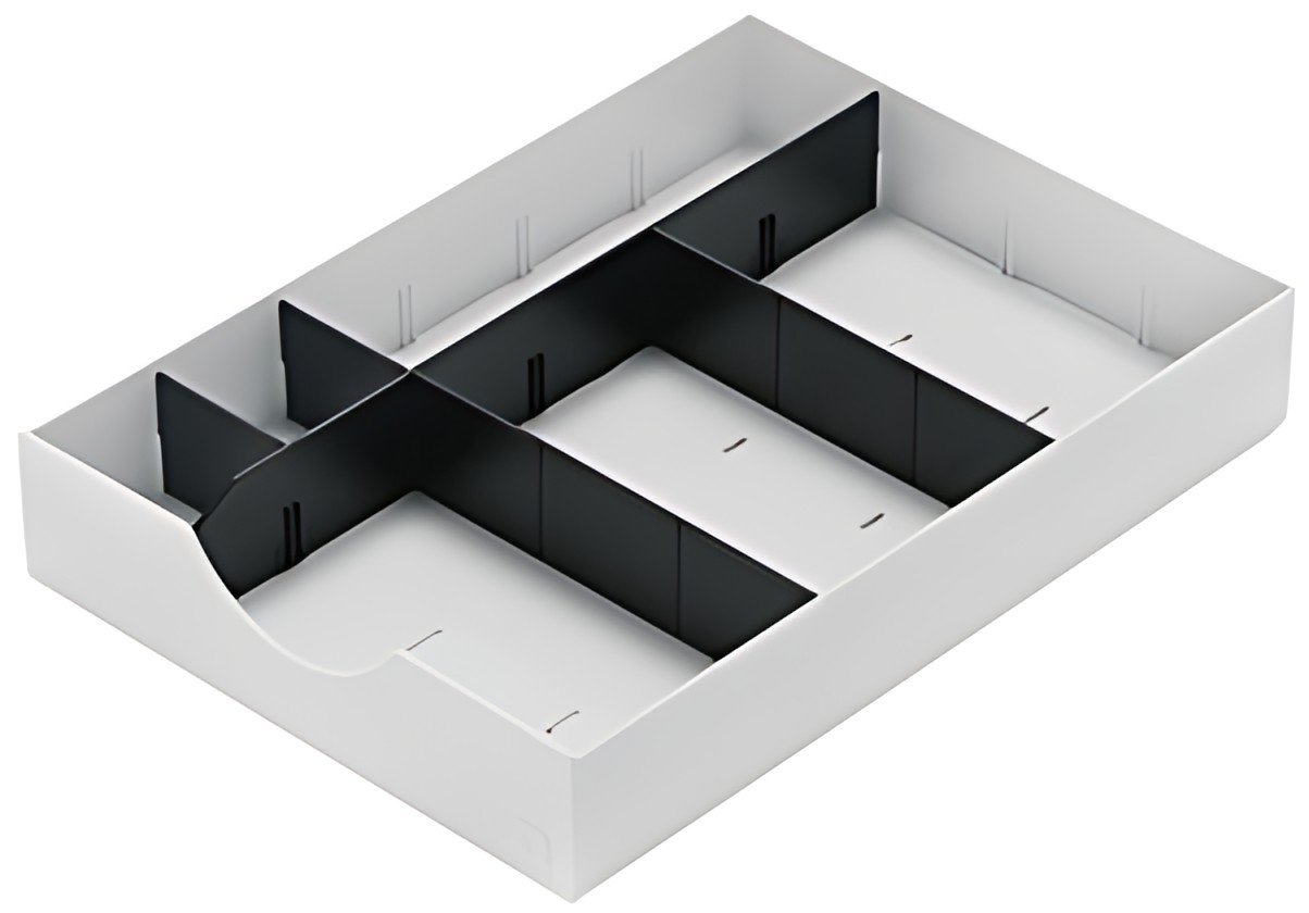 styro Kit de subdivision styrodoc, 2 transversales, noir