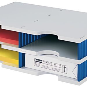 styro Module de base styrodoc duo 4 compartiments, bleu/gris