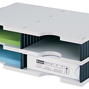 styro Module de base styrodoc duo 4 compartiments, noir/gris