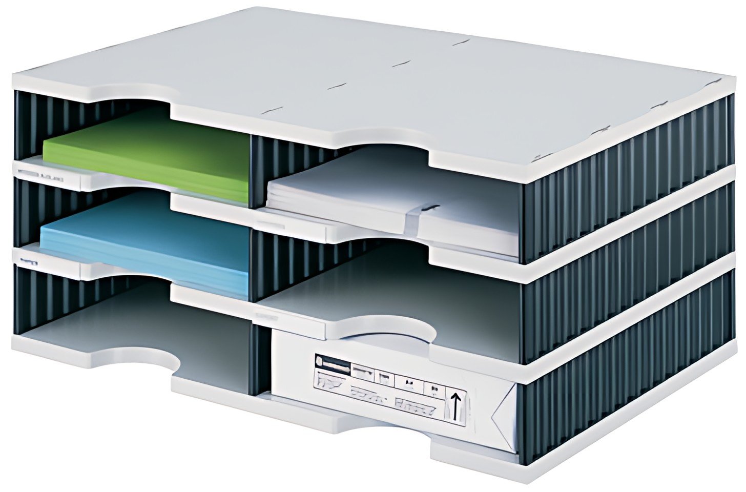 styro Module de base styrodoc trio, 6 compartiments
