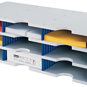 styro Module de base styrodoc trio 9 compartiments bleu/gris