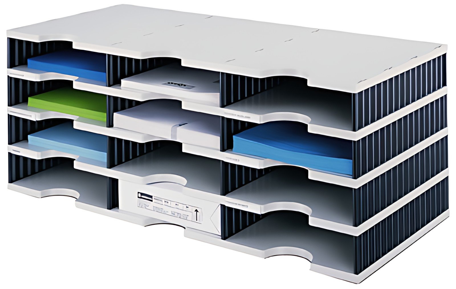 styro Module de base styrodoc trio, 12 compartiments,