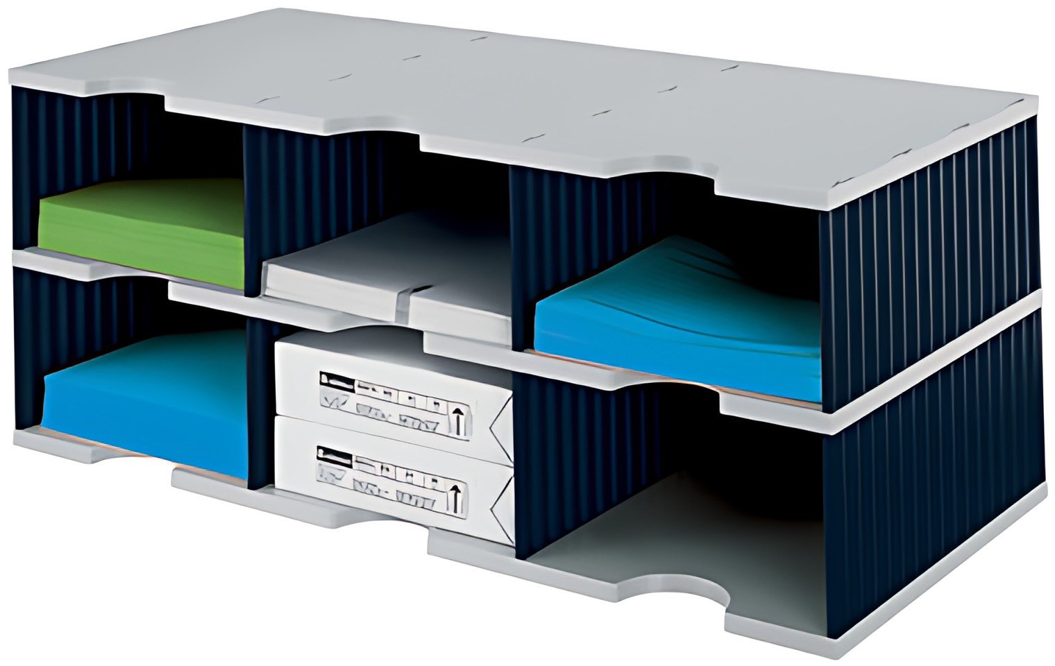 styro Module de base styrodoc trio, 6 compartiments,